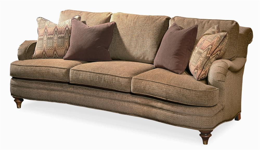 Century Elegance Stationary Sofa with Exposed Wood Feet Story & Lee